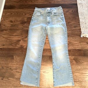 Mother The Insider Crop Fray size 27